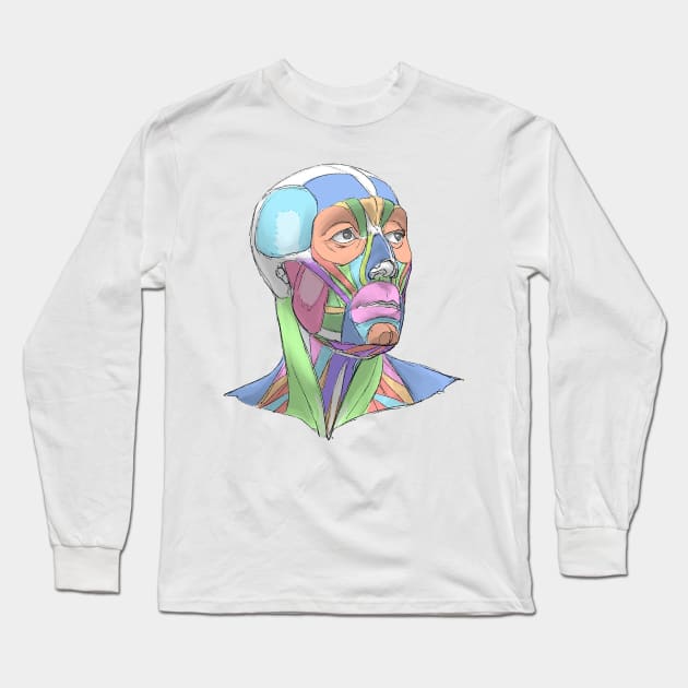 human body anatomy 1 Long Sleeve T-Shirt by katoanatomy